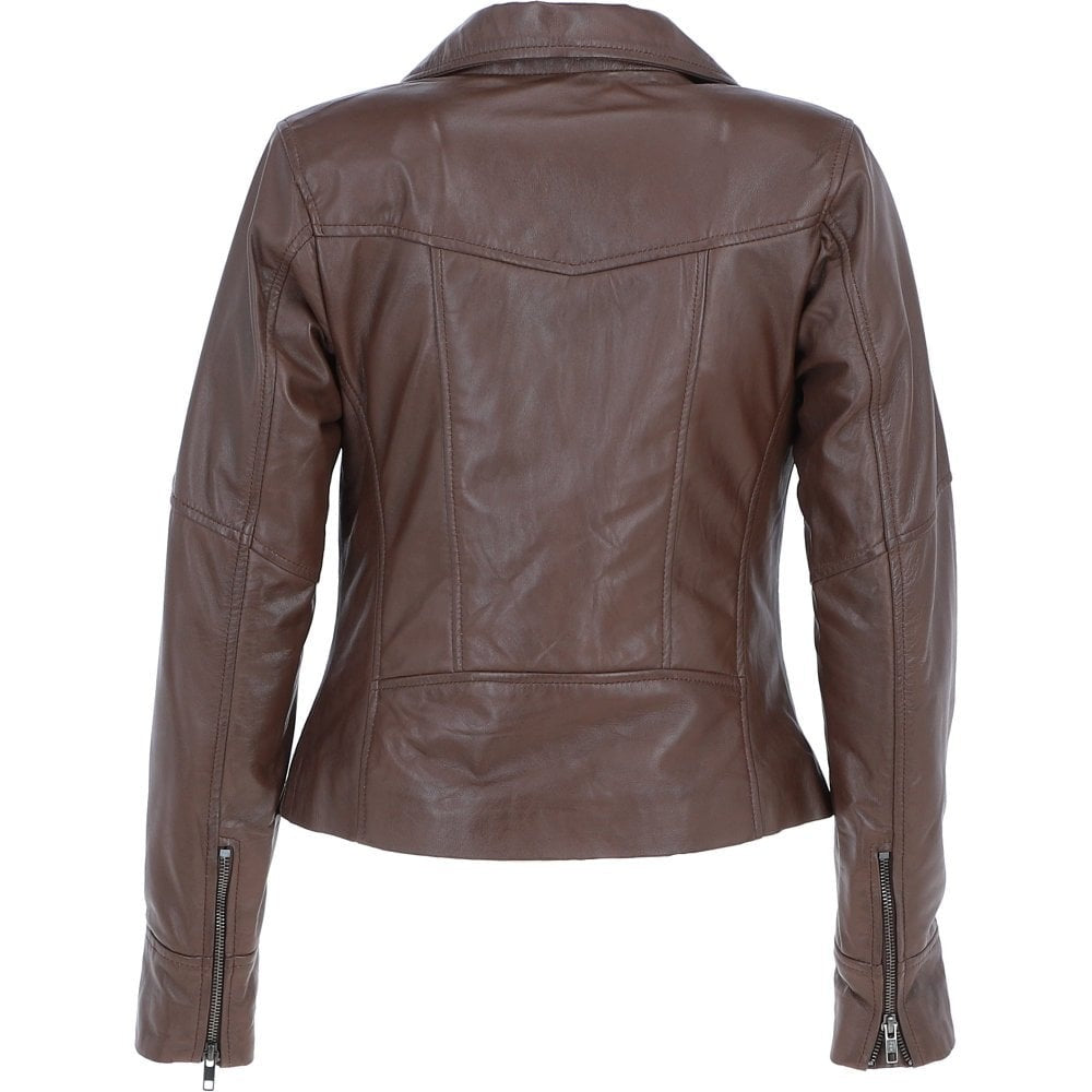 RahWas - Women’s Genuine Leather Jacket – Bold Elegance, Effortless Edge