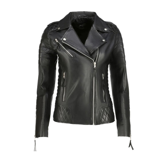 RahWas - “Luna” Women’s Leather Jacket – Soft Power in Every Stitch