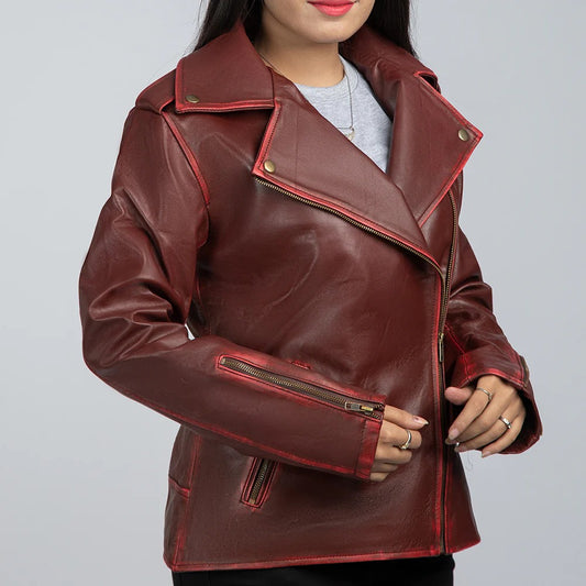 RahWas - Women’s Signature Leather Jacket – Fearless. Feminine. Iconic.